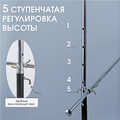Стойка вешалка (вешало) металлическая, двухъярусная, напольная для одежды на колесах ST002, Фото 3
