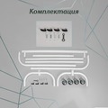 Вешало напольное для магазина одежды передвижное на колесах  СТ-014Н-Л(бел), Фото 5