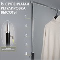 Стойка вешалка (вешало) металлическая напольная для одежды на колесах ST001, Фото 3
