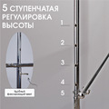 Стойка вешалка (вешало) металлическая напольная для одежды на колесах ST008, Фото 3